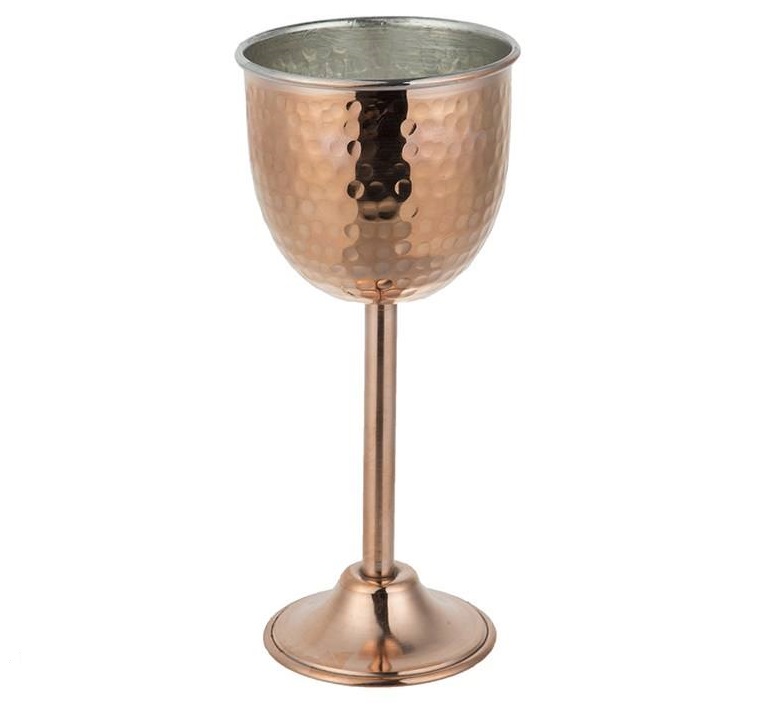 Verre à vin en cuivre persan martelé – Modèle Azin