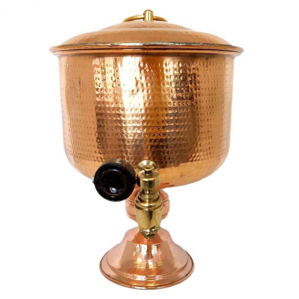 Réservoir d'eau persan en cuivre martelé fait main G644