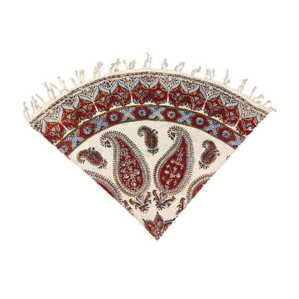 Nappe Persane : Impression Traditionnelle Kalamkari d’Isfahan Bloc Atriyan