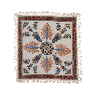 Nappe Persane : Impression Traditionnelle Kalamkari d’Isfahan Bloc Fleur