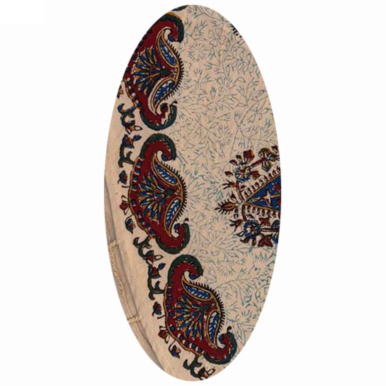 Nappe Persane : Impression Traditionnelle Kalamkari d’Isfahan Bloc Khorshidi