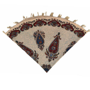 Nappe Persane : Impression Traditionnelle Kalamkari d’Isfahan Bloc Khorshidi