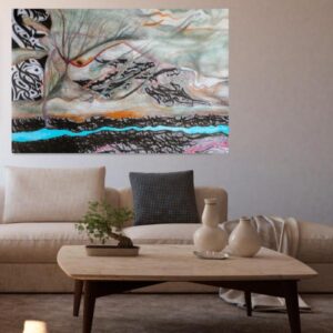 Affiche murale en bois persane – Tokan