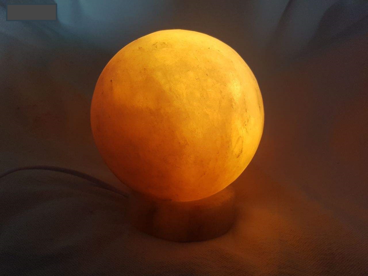 Lampe globe de sel persane – design lune magnifique fait main