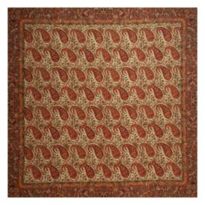Nappe de Termeh Luxe avec Motif Paisley Persan Kajrah