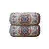 Traversin Cylindrique Traditionnel Persan avec Tissu Élégant Termeh Salar