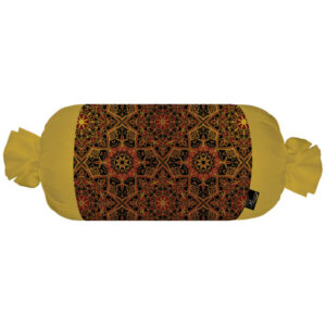 Traversin Cylindrique Traditionnel Persan avec Tissu en Velours Atila