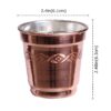 Tasse persane en cuivre - Ensemble de 6 fabriquées à la main avec anse pour boissons froides - Martelées Yas