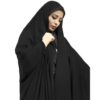 Tchador noir islamique arabe Hijab pour femmes et prière