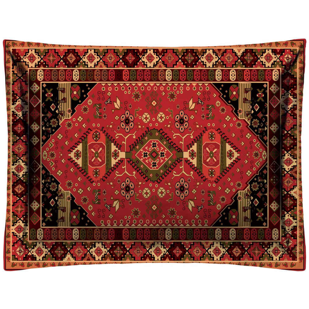 Coussin Dossier Traditionnel Persan en Velours – Design Carré