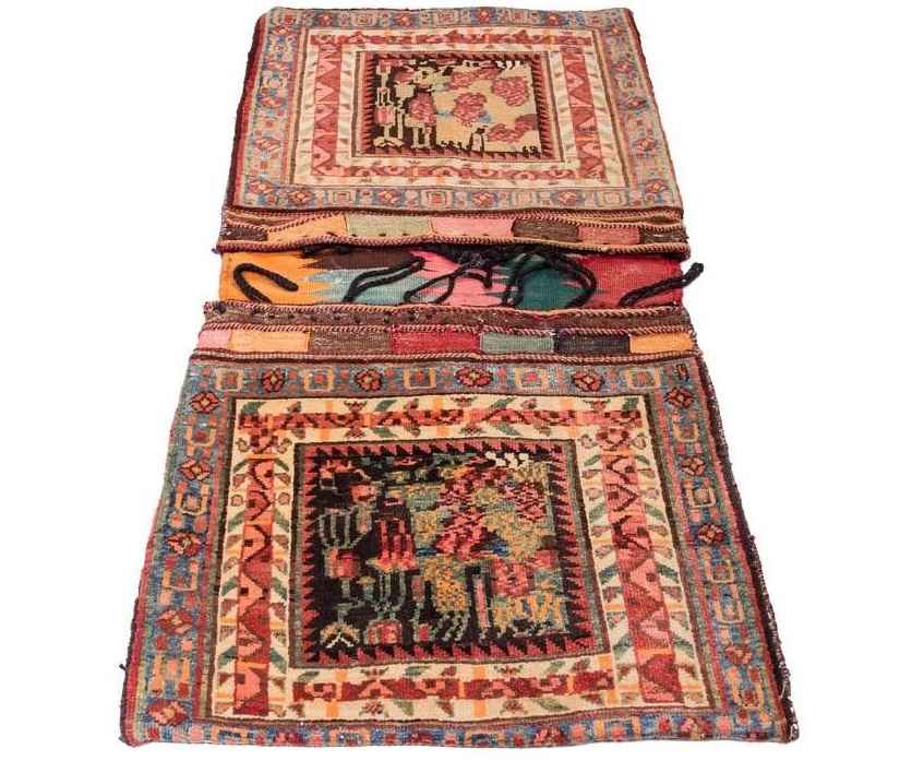 Sacoche de selle persane vintage – Tissée à la main & d’occasion Tōbrag 102258