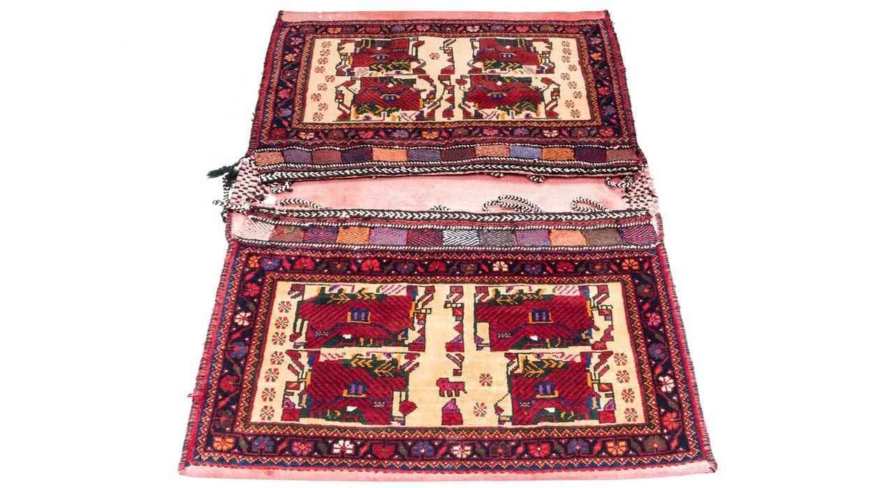 Sacoche de selle persane vintage – Tissée à la main & d’occasion Tōbrag 102273