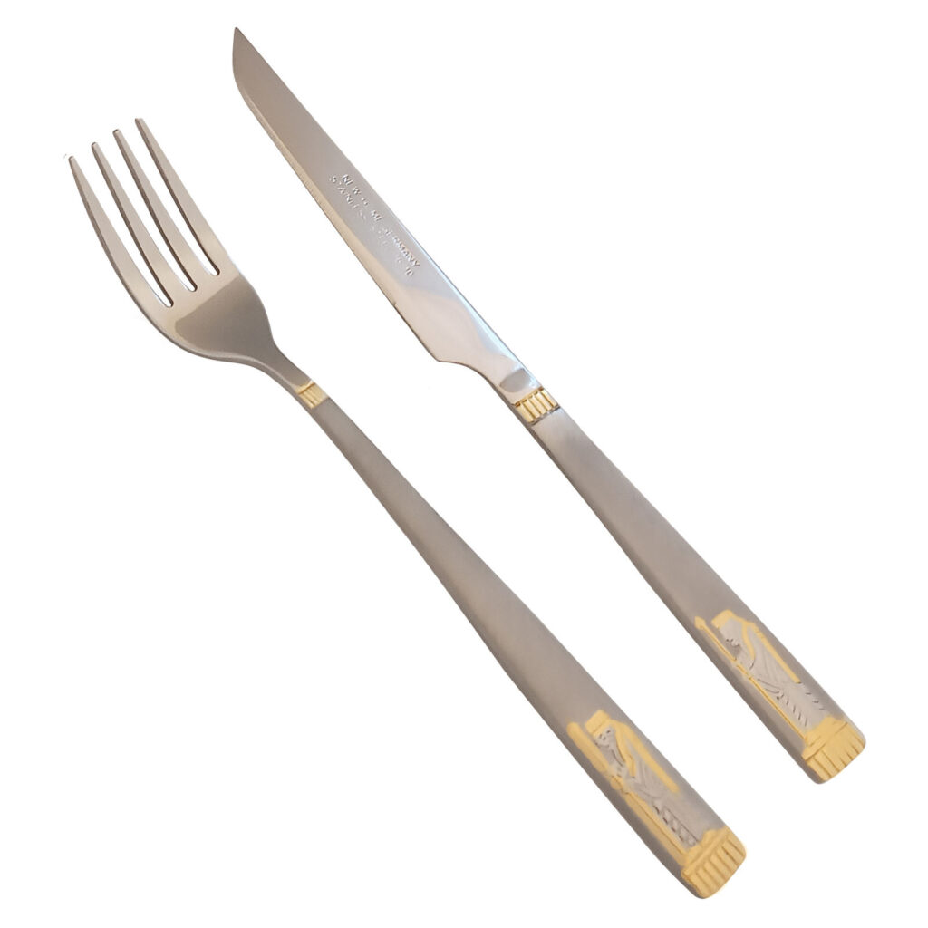 Ensemble de Couteaux & Fourchettes 12 Pièces Modèle Achéménides