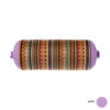 Traversin Cylindrique Traditionnel Persan avec Tissu Élégant Jajim