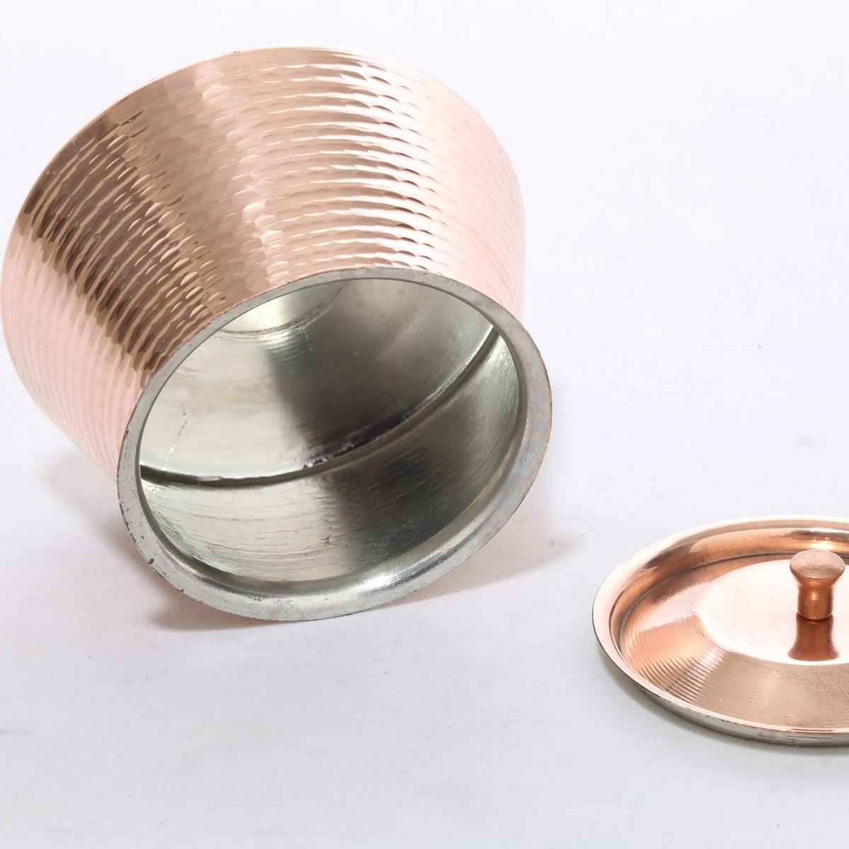 Marmite en cuivre persan – Style de cuisson martelé traditionnel