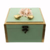 Boîte en Bois pour Cadeaux – Motif Artistique Fleurs & Oiseaux