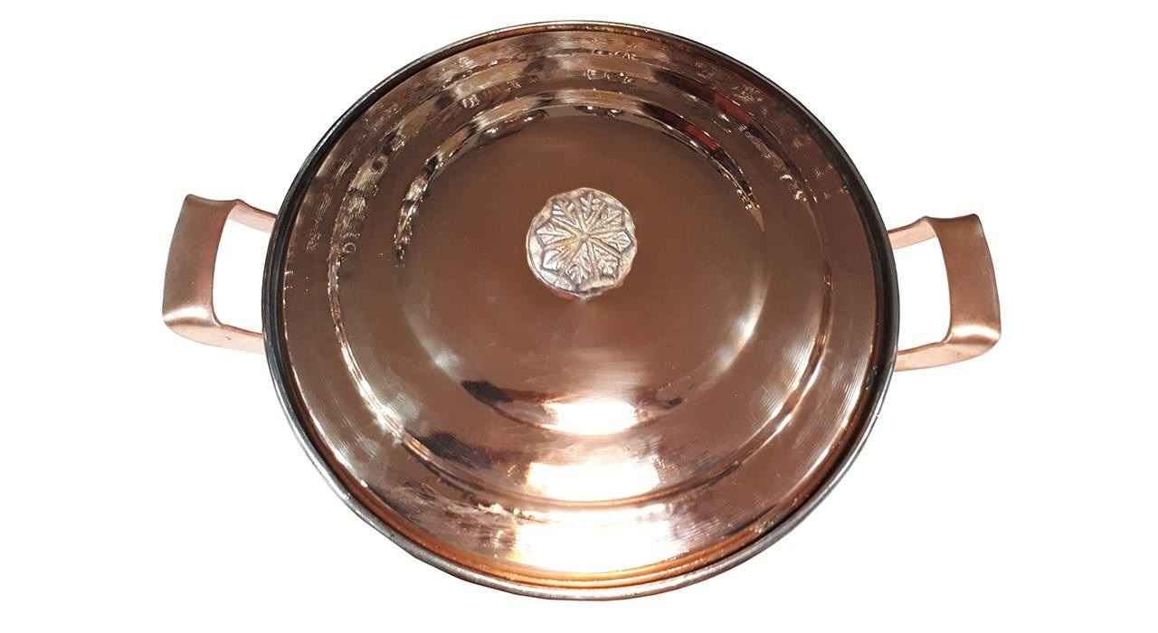 Marmite en cuivre persan – Style de cuisson martelé traditionnel (6x)