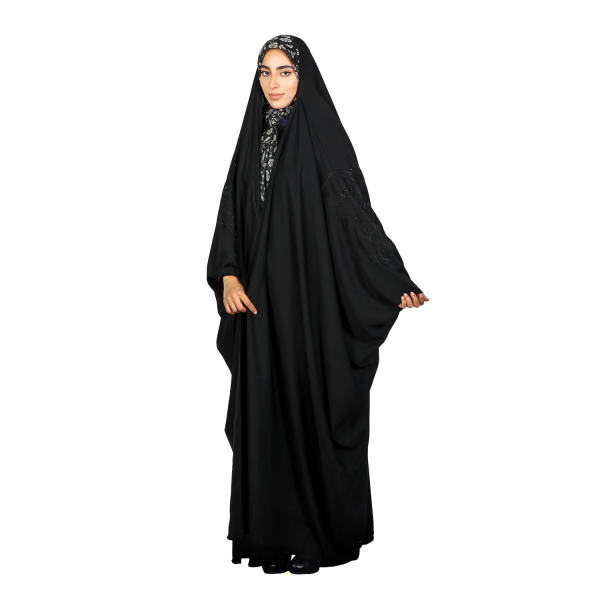 Tchador noir islamique arabe Hijab pour femmes et prière - Goldooz