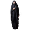 Tchador noir islamique arabe Hijab pour femmes et prière - Traditionnel