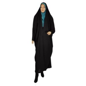 Tchador noir islamique arabe Hijab pour femmes et prière – Hadis