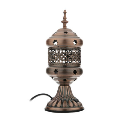 Brûleur de Bakhoor Électrique Portable & Vaporisateur d'Encens en Métal - Design Minaret