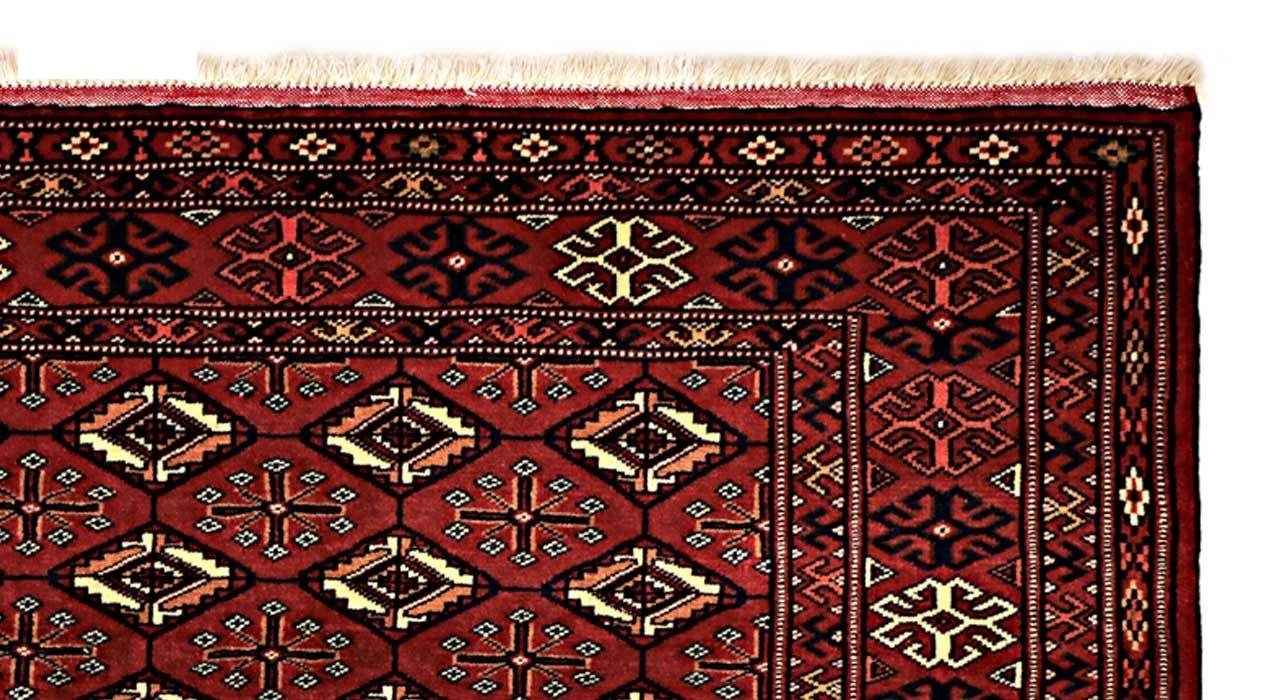 Tapis Persan Fait Main Tribal Intriqué en Laine Sarasar