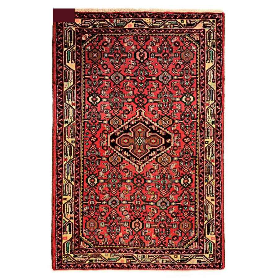 Tapis Persan en Laine Fait Main avec Design Médaillon Intriqué Nour