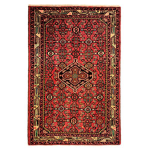 Tapis Persan en Laine Fait Main avec Design Médaillon Intriqué Nour