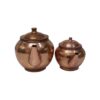 Théière Double en Cuivre Persan Martelée et Durable Top