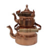 Théière Double en Cuivre Persan Martelée et Durable Marron
