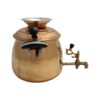 Samovar en Cuivre Persan pour Cuisinière avec Théière 3,5 L