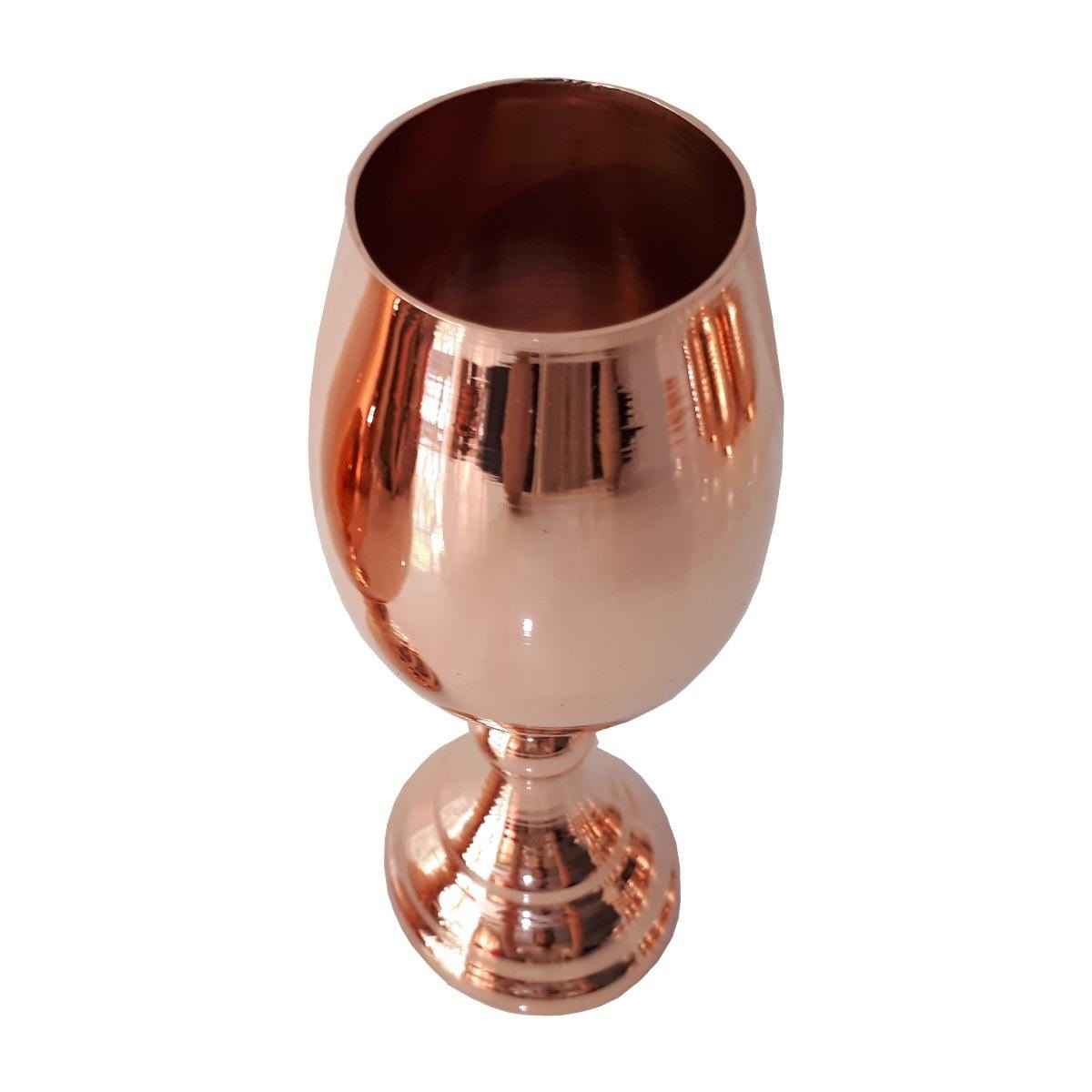 Verre à vin en cuivre persan martelé – Modèle Brillant