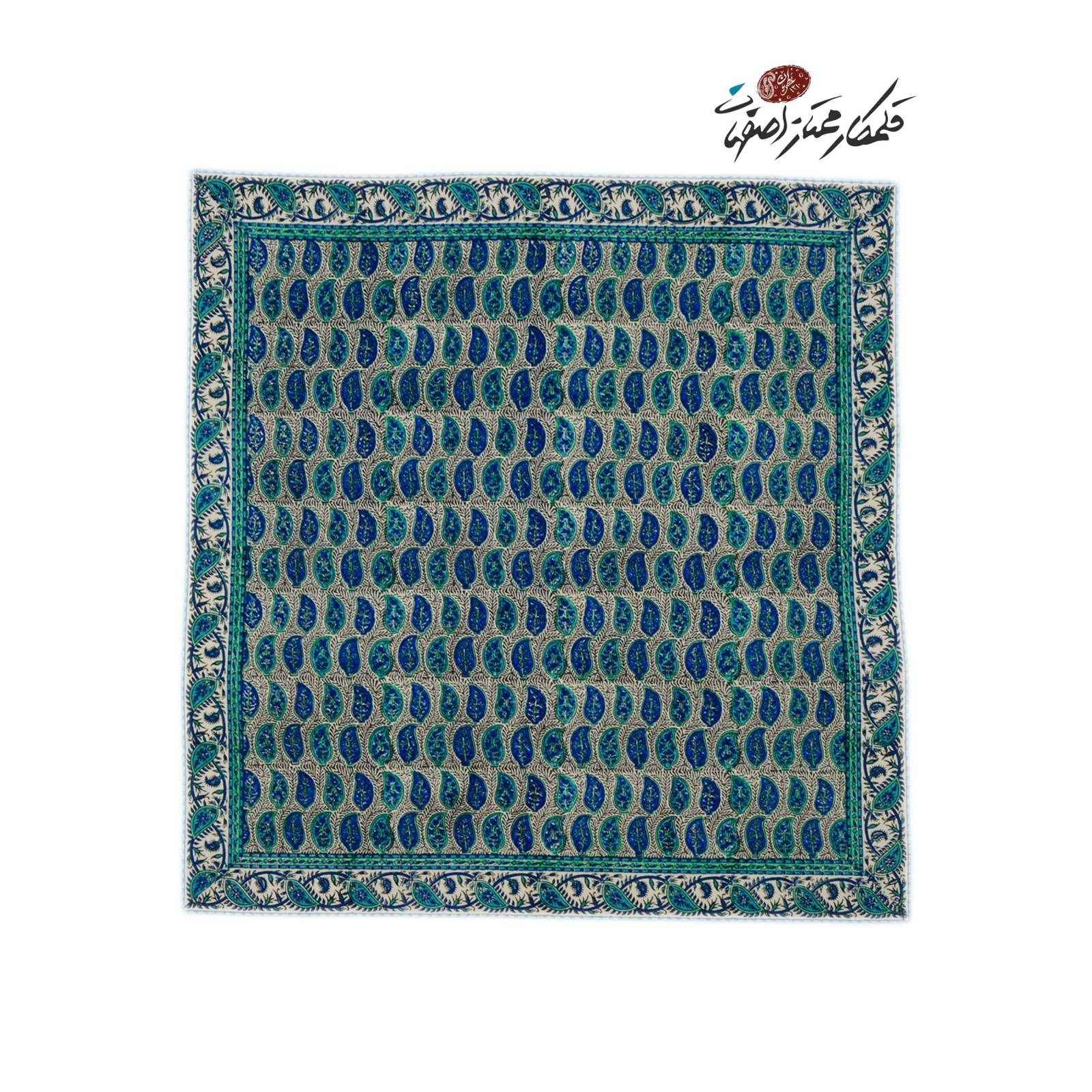 Nappe Iranienne : Impression Traditionnelle Kalamkari d’Isfahan Bloc Hasiri