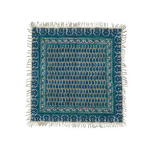 Nappe Iranienne : Impression Traditionnelle Kalamkari d’Isfahan Bloc Hasiri