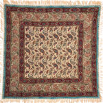 Nappe Iranienne : Impression Traditionnelle Kalamkari d’Isfahan Bloc Majnooni