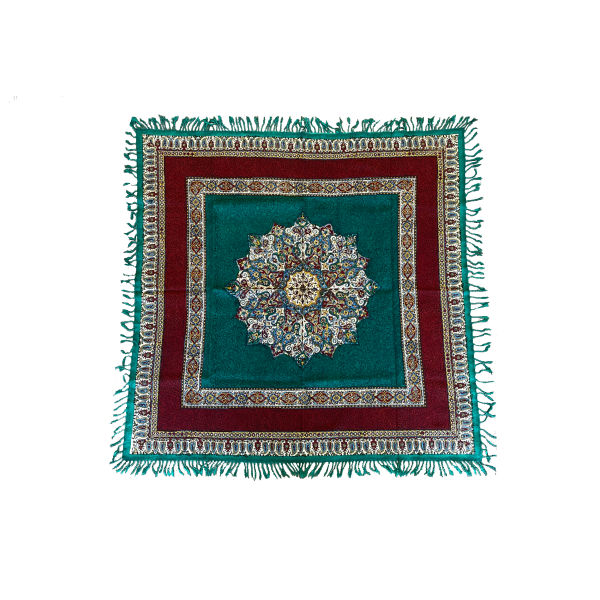 Nappe Iranienne : Impression Traditionnelle Kalamkari d'Isfahan Bloc Toranj
