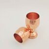 Ensemble de 4 verres à vin en cuivre persan martelé - Modèle Nasim