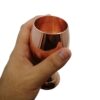 Ensemble de 6 verres à vin en cuivre persan martelé - Modèle Brillant