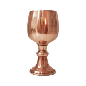 Verre à vin en cuivre persan martelé – Modèle Arash