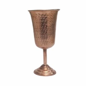 Verre à vin en cuivre persan martelé – Modèle Aseman