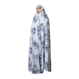 Tchador Culturel Iranien pour Femmes – Coloré, Idéal pour un Usage Quotidien et Namaz, Fleurs Violettes