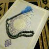Chapelet en turquoise de Neyshabur : 66 perles de prière artisanales