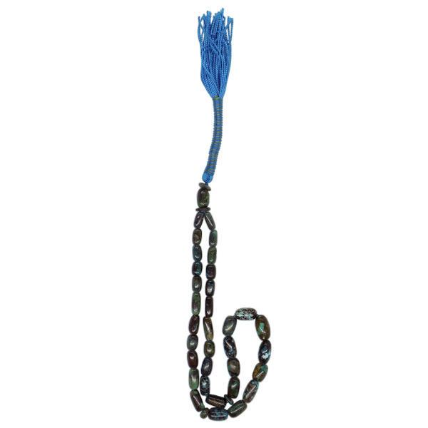 Chapelet en turquoise de Neyshabur : 33 perles de prière artisanales Lavan