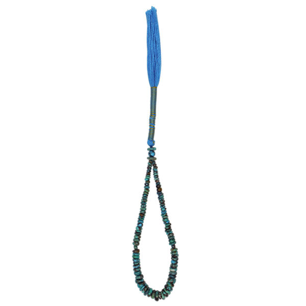 Chapelet en turquoise de Neyshabur : 66 perles de prière artisanales Mahan