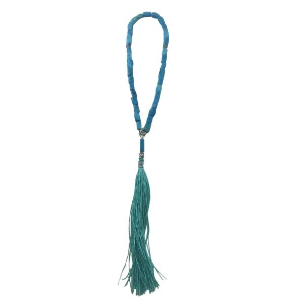 Chapelet en turquoise de Neyshabur : 33 perles de prière artisanales