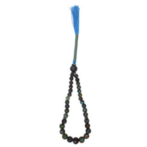Chapelet en turquoise de Neyshabur : 33 perles de prière artisanales Zahiri