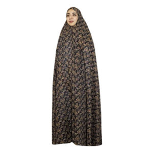 Tchador Culturel Iranien pour Femmes – Coloré, Idéal pour un Usage Quotidien et Namaz, Marron Foncé