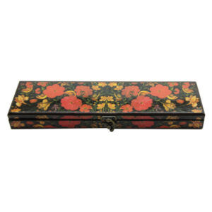Boîte de Rangement pour Marteaux de Santur Persan Modèle Fleur Rouge