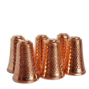 Ensemble de salières et poivrières en cuivre persan Cylindrique (6x)