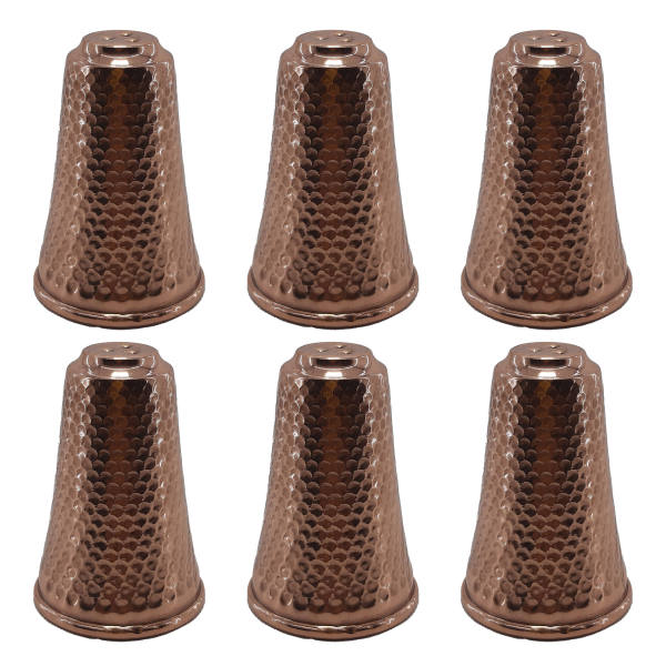 Ensemble de salières et poivrières en cuivre persan Montagne (6x)